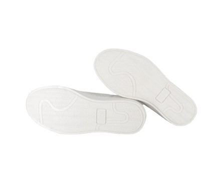 Sneaker alta in micro glitter con lacci in tulle e zip