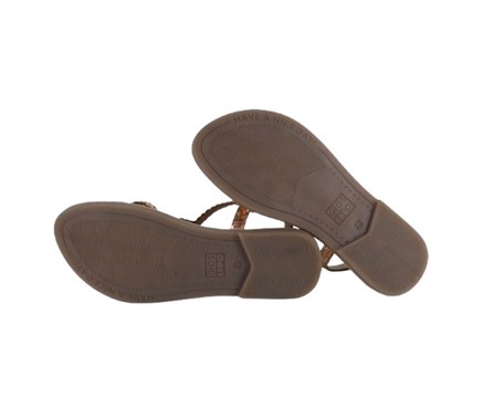 Sandalo in pelle metallizzata stama coccodrillo con fibbia