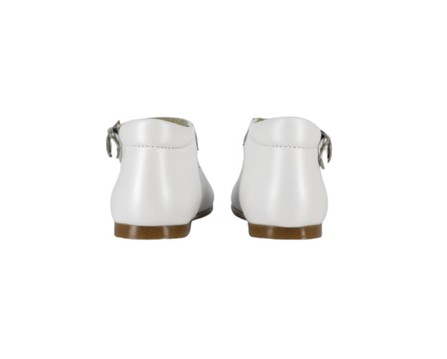 Ballerina in pelle con cinturino