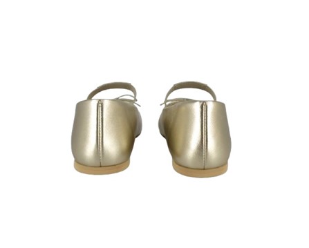 Ballerina in pelle laminata