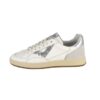 Sneaker in pelle e camoscio con lacci