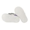 Sneaker primo passo in pelle con doppio velcro