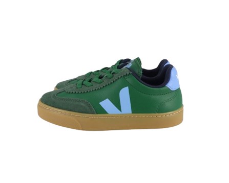 Sneaker in pelle organica con lacci elastici