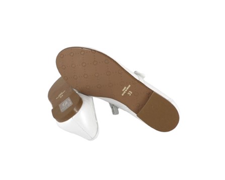 Ballerina in pelle con cinturino