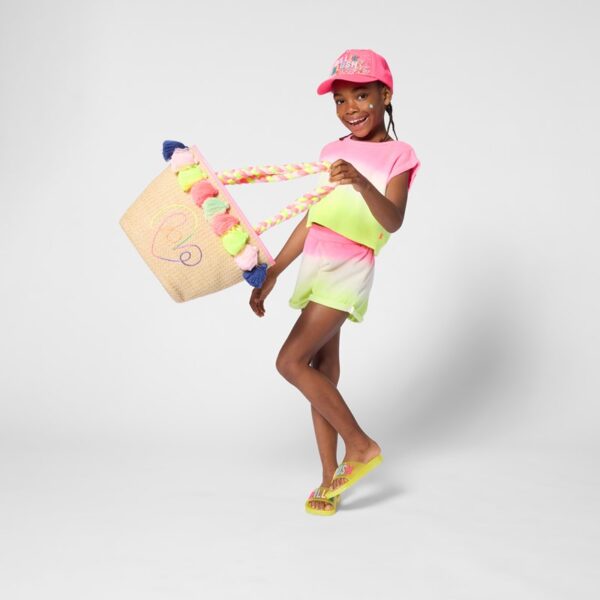 Borsa con nappine colorate