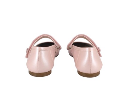 Ballerina in pelle con cinturino