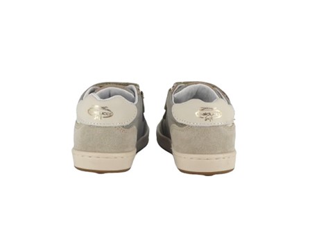 Sneaker primo passo in tessuto tecnico e pelle con velcro