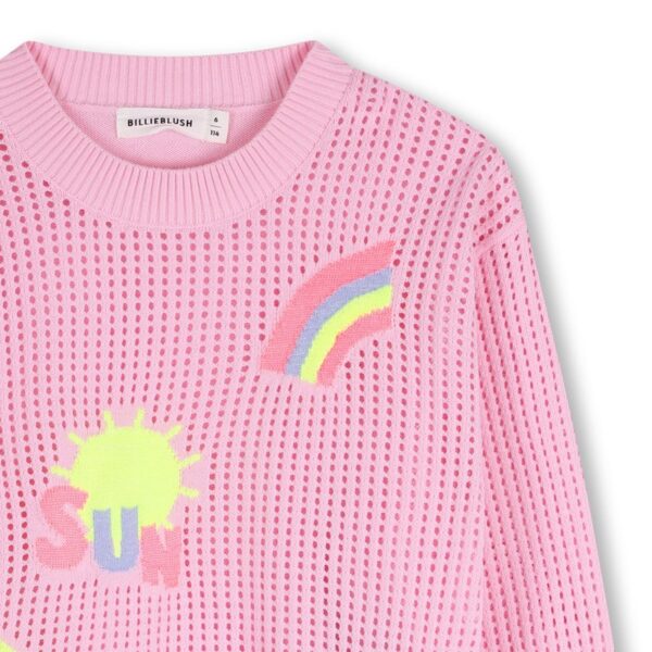 Maglione traforato con ricami