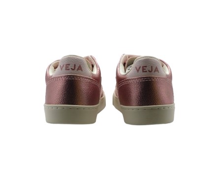 Sneaker in pelle laminata con doppio velcro