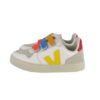 Sneaker in pelle organica con triplo velcro