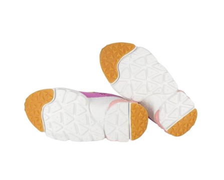 Sneakers in ecopelle e tessuto tecnico