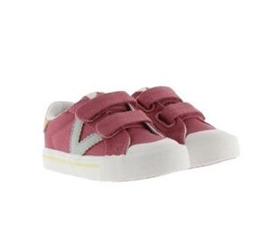 Sneaker in tela con doppio velcro