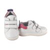 Sneaker primo passo in pelle con doppio velcro