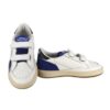 Sneaker in pelle con doppio velcro