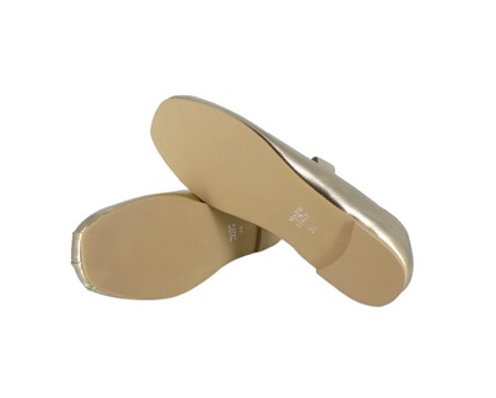 Ballerina in pelle laminata