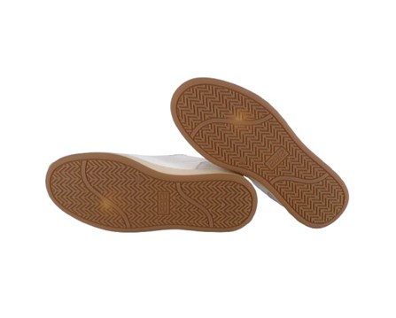 Sneaker in pelle e camoscio con lacci