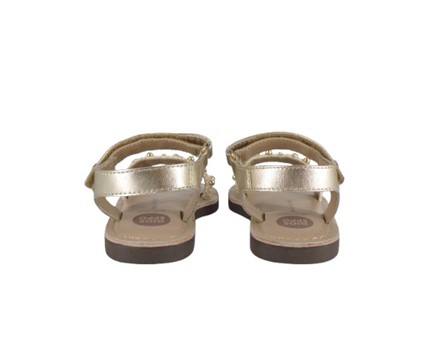 8A8D6E65E66E7D635BE8616B9A750333_ Sandalo in raffia e pelle metallizzata con perle e velcro