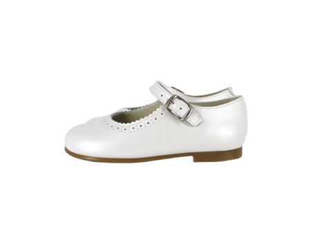 Ballerina in pelle con cinturino