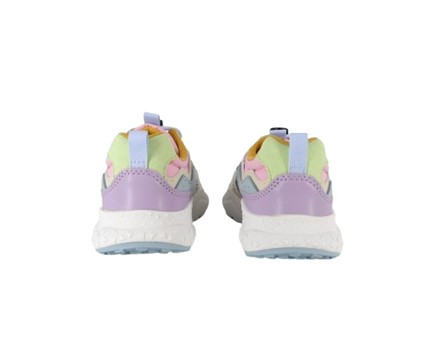 Sneakers in ecopelle e tessuto tecnico