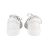 Sneaker in pelle e pailettes con lacci e zip