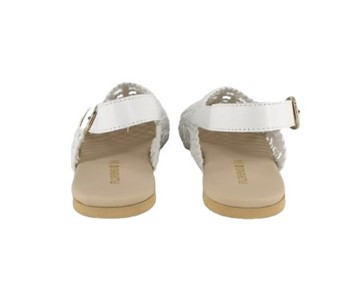 Sandalo intreccio con fibbia