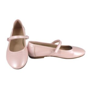 Ballerina in pelle con cinturino
