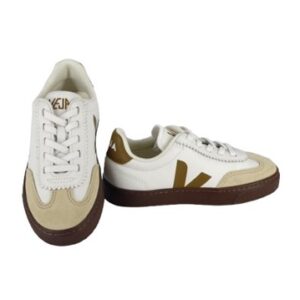 Sneaker in pelle organica con lacci elastici