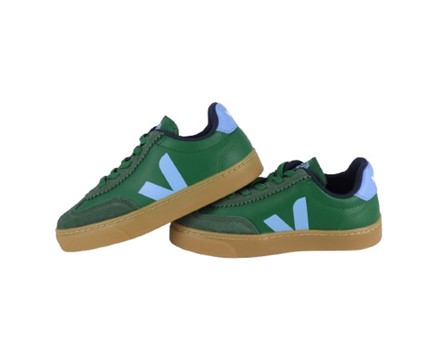 Sneaker in pelle organica con lacci elastici