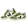Sneaker in pelle organica con triplo velcro