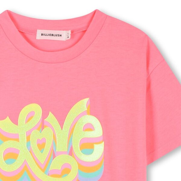 T-shirt mezza manica con stampa love