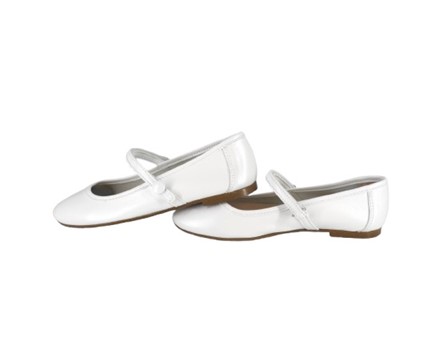 Ballerina in pelle con cinturino