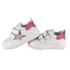 Sneaker primo passo in pelle con doppio velcro