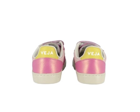 Sneaker in pelle biologica con triplo velcro