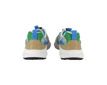 Sneakers in ecopelle e tessuto tecnico