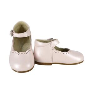 Ballerina in pelle con cinturino