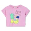 T-shirt mezza mancica con stampa ananas