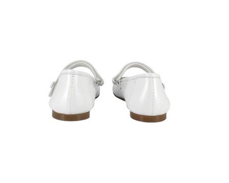 Ballerina in pelle con cinturino