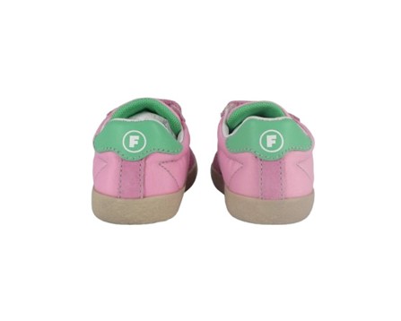 Sneaker primo passo in tessuto tecnico e camoscio con velcro