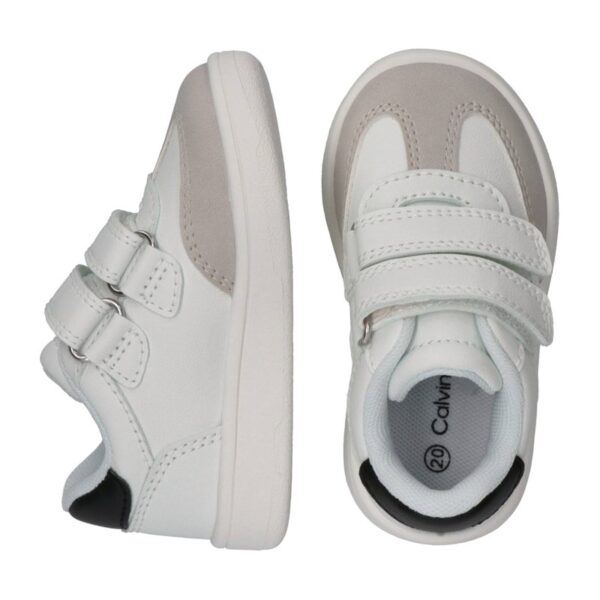 1373C327649C9602C0D70F305815DFF1_ Sneaker in ecopelle con doppio velcro