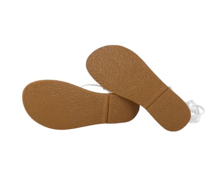 Sandalo infradito in pelle modello alla schiava