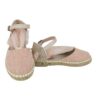 Espadrilles in tessuto con brillantini e nastro in tulle