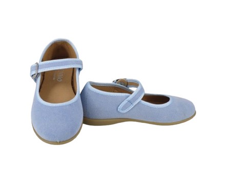 Ballerina in tela con fibbia