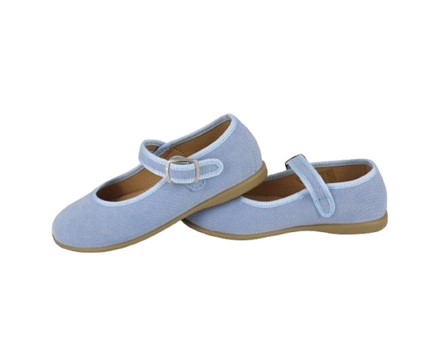 Ballerina in tela con fibbia