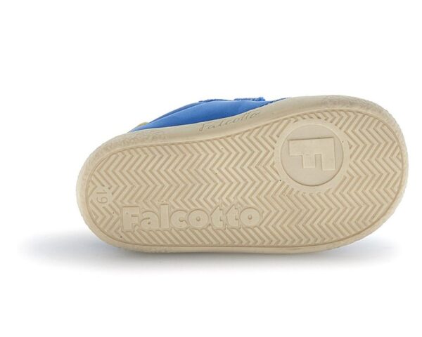 Sneaker primo passo in tessuto tecnico e camoscio con velcro