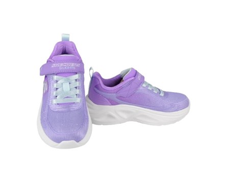 Scarpa ginnica con micro glitter velcro e lacci con led