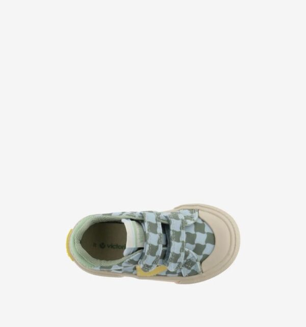 Sneaker in tela stampata con doppio velcro