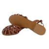 Sandalo in pelle con fibbia