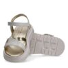 Sandalo in eco pelle con velcro