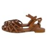 Sandalo in pelle con fibbia