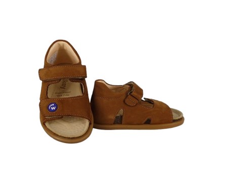 4C13ED1419C3C5C10E9099506EA465B9_ Sandalo primo passo in camoscio con doppio velcro